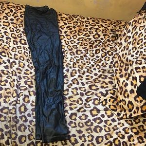 Black leather pants size 1x